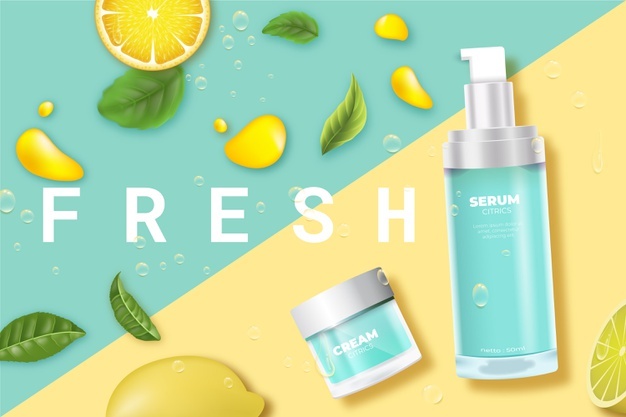 cosmetic-product-skincare-fresh-with-lemon-ad_52683-30644